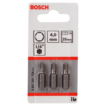 Bosch BITS SEXKANT 4 25MM 3ST
