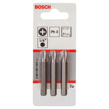 Bosch BITS PH3 51MM 3ST