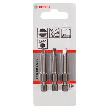 Bosch BITS SPÅR 0,6X4,5 49MM 3ST