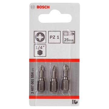 Bosch BITS PZ1 25MM 3ST