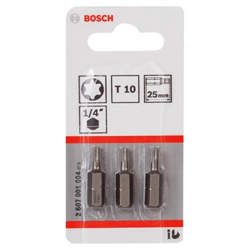 Bosch BITS 1/4 T10 25MM 3P