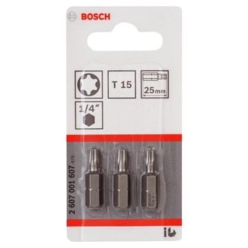 Bosch BITS T15 25MM 3ST