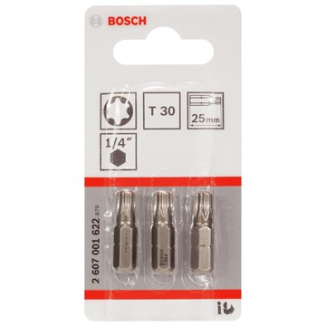 Bosch BITS T30 25MM 3ST