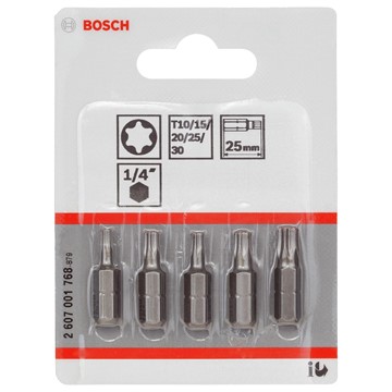 Bosch BITS SORTIMENT TORX 25MM 5ST