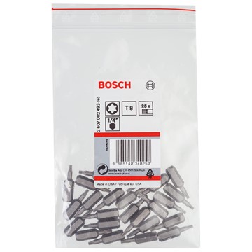 Bosch BITS T8 XH 25MM 25ST