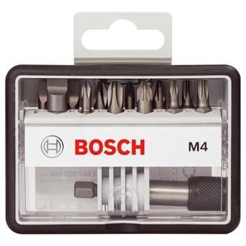 Bosch BITSSET M4 PH/PZ/TX/SPÅR QH 25MM 13ST