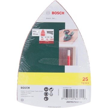 Bosch SLIPPAPPERSET PSM 102X62MM 11H25ST PL