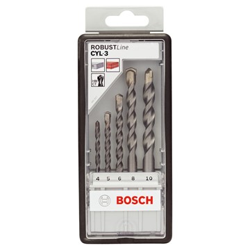 Bosch BORRSET SILVERPERC 4-10MM 5ST ROBUSTLINE