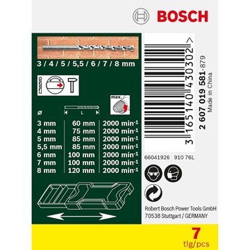 Bosch MURBORRSET 3-8MM X-LINE 7ST