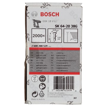 Bosch DYCKERT 20GR 1,6X38MM EFZ 2000ST