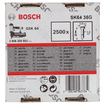 Bosch DYCKERT 1,6/16G 35MM 2500ST