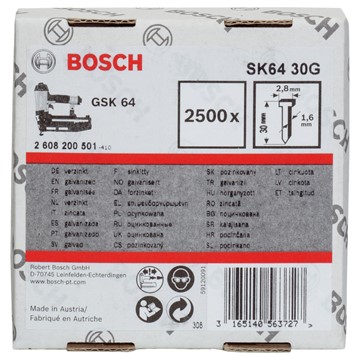 Bosch DYCKERT 1,6/16G 30MM 2500ST