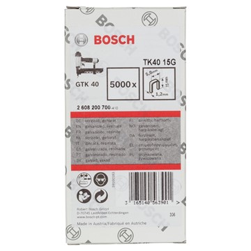 Bosch KLAMMER 1,2/18G 15MM 5000ST