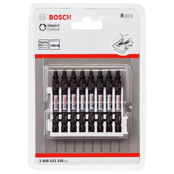 Bosch BITSSET IMPACT PH2/TX20 65MM 8 DELAR
