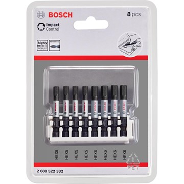 Bosch BITSSET IMPACT 4XH5-H6 50MM 8 DELAR