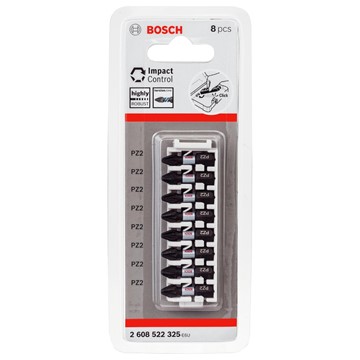 Bosch BITS IMPACT PZ2 25MM 8ST