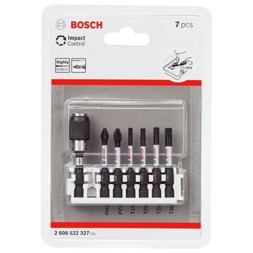 Bosch BITSSET IMPACT PH/PZ/TX 50MM QUHOLD 8DEL