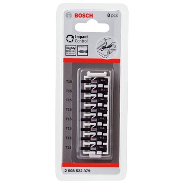 Bosch BITS IMPACT T15 25MM 8ST