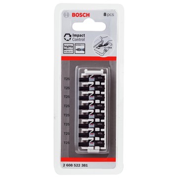 Bosch BITS IMPACT T25 25MM 8ST