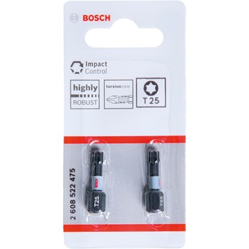 Bosch BITS T25 IMPACT 25MM 2ST