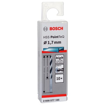 Bosch METALLBORR POINTTEC HSS-R 1,7MM 10ST