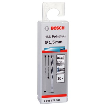 Bosch METALLBORR POINTTEC HSS-R 1,5MM 10ST