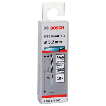 Bosch METALLBORR POINTTEC HSS-R 3,2MM 10ST