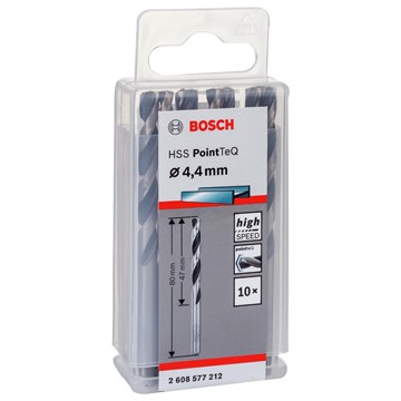 Bosch METALLBORR POINTTEC HSS-R 4,4MM 10ST