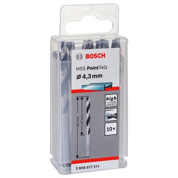 Bosch METALLBORR POINTTEC HSS-R 4,3MM 10ST