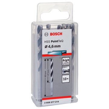 Bosch METALLBORR POINTTEC HSS-R 4,6MM 10ST