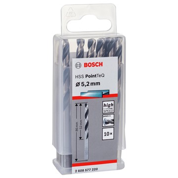 Bosch METALLBORR POINTTEC HSS-R 5,2MM 10ST