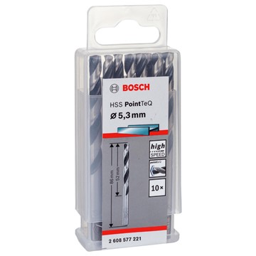 Bosch METALLBORR POINTTEC HSS-R 5,3MM 10ST