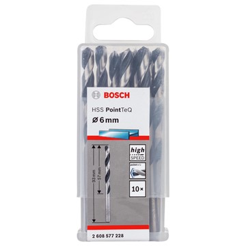 Bosch METALLBORR POINTTEC HSS-R 6,0MM 10ST