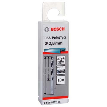 Bosch METALLBORR POINTTEC HSS-R 2,8MM 10ST