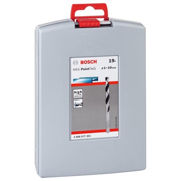 Bosch BORRSET POINTTEC HSS-R 1-10MM 19ST