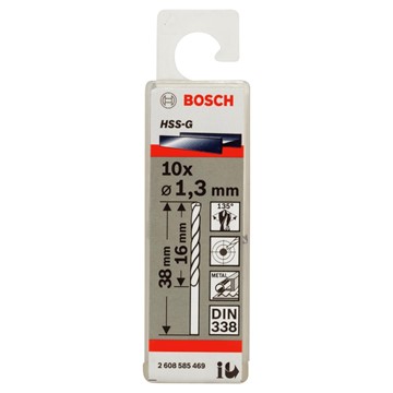 Bosch METALLBORR HSS-G 1,3X38MM 10ST