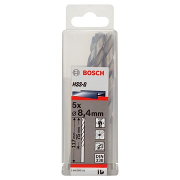 Bosch METALLBORR HSS-G 8,4X117MM 5ST