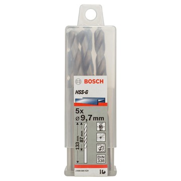 Bosch METALLBORR HSS-G 9,7X133MM 5ST