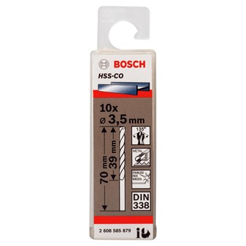 Bosch METALLBORR HSS-CO S 3,5X70MM 10ST