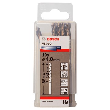 Bosch METALLBORR HSS-CO S 4,8X86MM 10ST