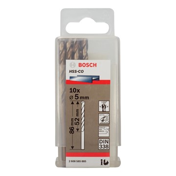 Bosch METALLBORR HSS-CO S 5X86MM 10ST