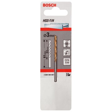 Bosch METALLBORR BOSCH HSS-TIN DIN 338