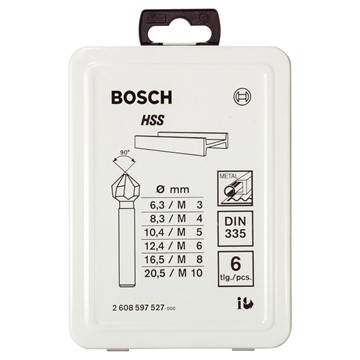 Bosch FÖRSÄNKARESET 6 BORRAR 6,3-20,5MM