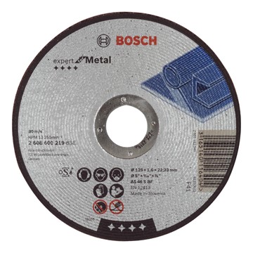 Bosch KAPSKIVA RAK 125X1,6MM METALL