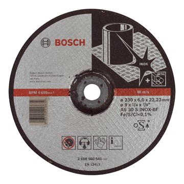 Bosch NAVRONDELL INOX 230X22,2X6,0 K30