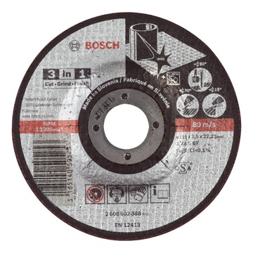 Bosch KAPSKIVA 115X2,5X22,23MM 3-IN-1