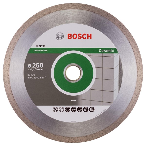 Bosch DIAMANTSKIVA 250X30/25,4MM BEST CERAMIC