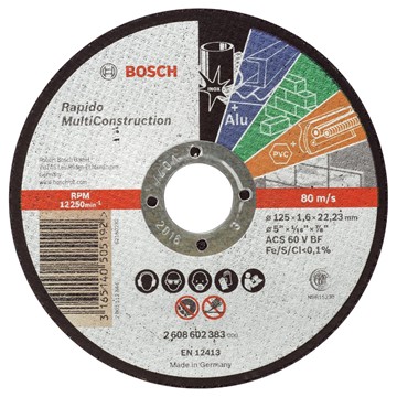 Bosch KAPSKIVA 125X1,6X22,2MM MULTI