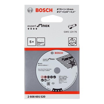 Bosch KAPSKIVA EXP INOX 76X1X10MM 5ST