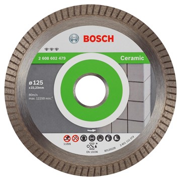 Bosch DIAMANTSKIVA BEST CERAMIC TURBO EC 125X22,23MM